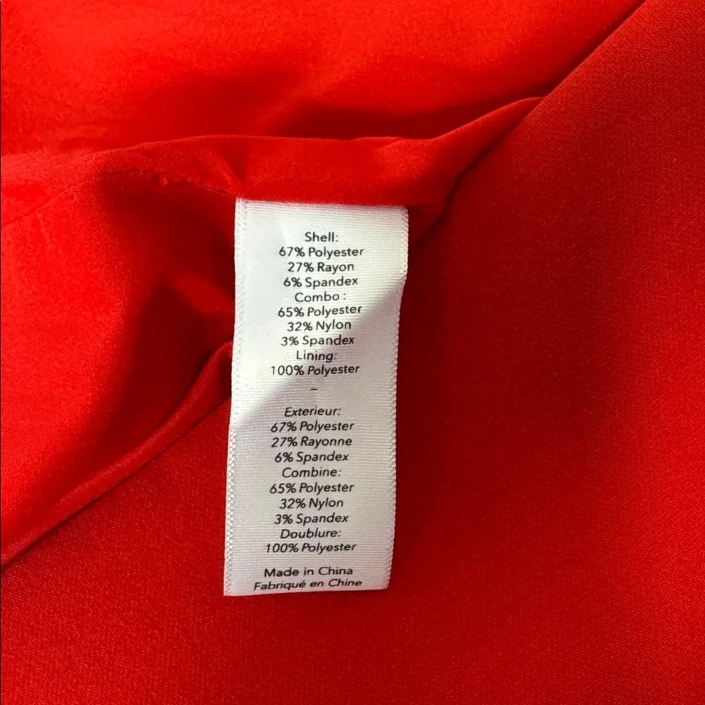 Likely Valerie‎ Strapless Bow Back Dress Size 6 Red Midi Slit NWT